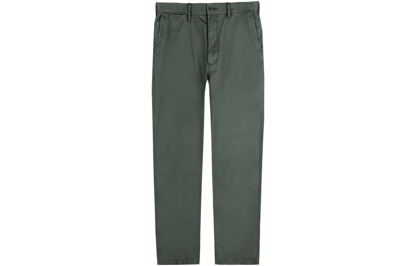 

Повседневные брюки унисекс оливковый Uniqlo, оливковый