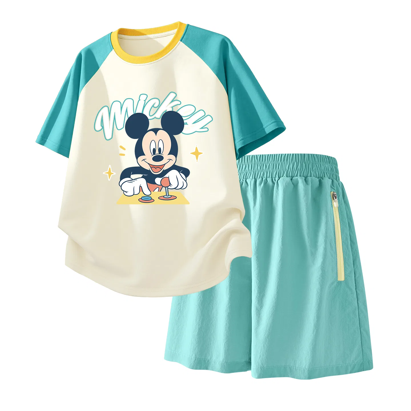 Детский спортивный костюм Casual Sportswear 2 Piece Set Disney, Di Qipini K Purple White+Solid Color Taro Paste Purple — фото 3