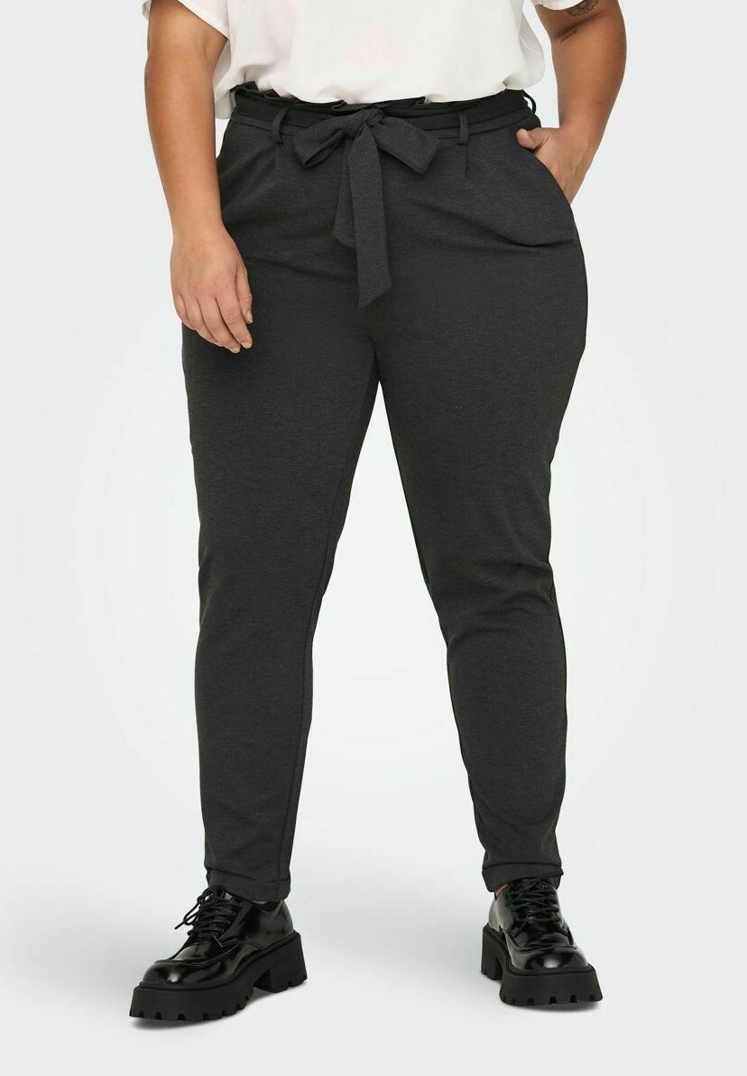 

Брюки CURVY EINFARBIGE ONLY Carmakoma, цвет dark grey melange