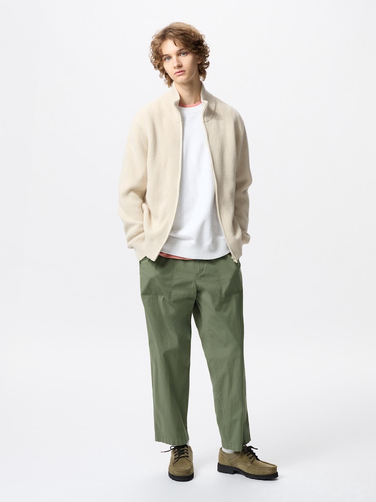 

Легкие брюки в рубчик Uniqlo, зеленый