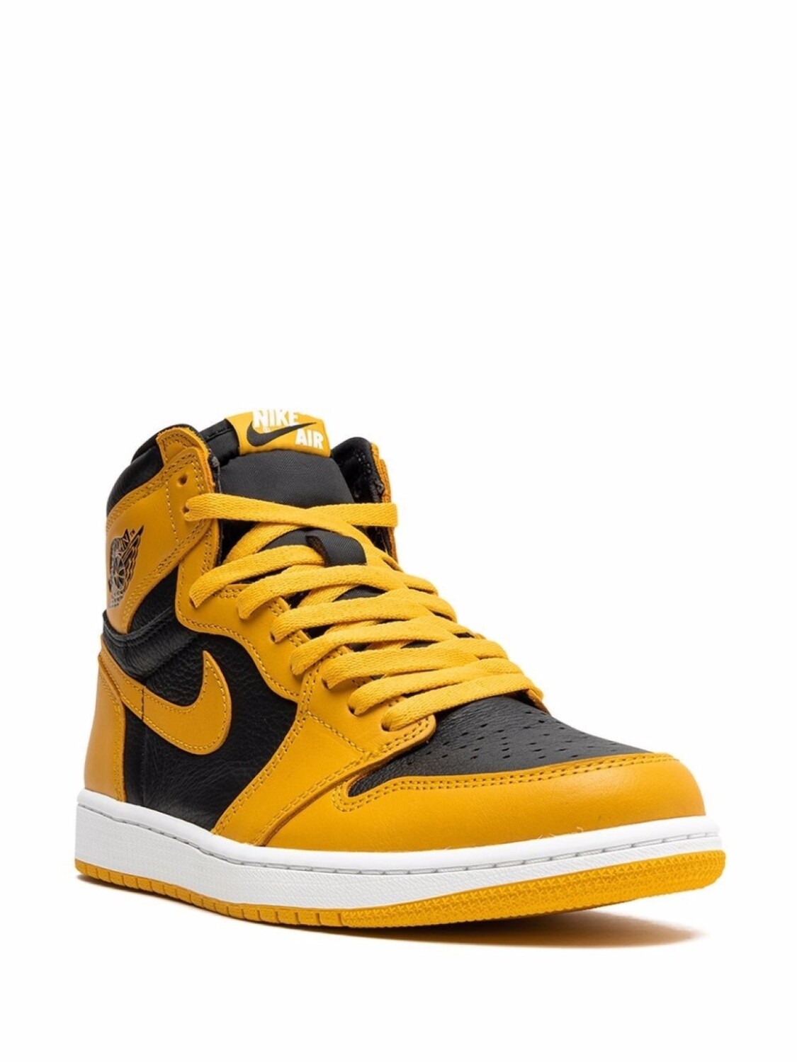 Кроссовки Air 1 High OG Pollen Jordan, желтый — фото 2