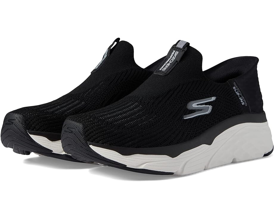 Кроссовки SKECHERS Max Cushioning Elite Smooth Transition Hands Free Slip-Ins, цвет Black/White