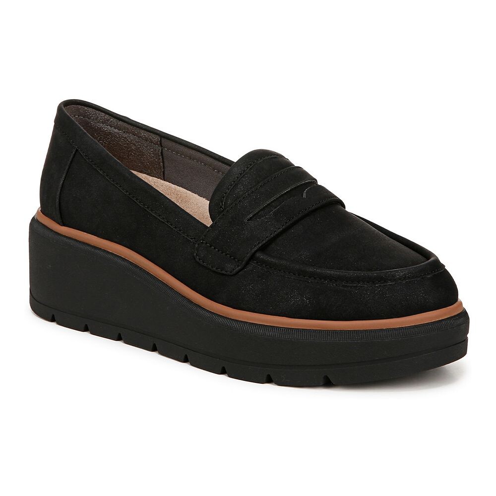Scholl's Nice Day Max Женские лоферы на платформе Dr. Scholl's, черный