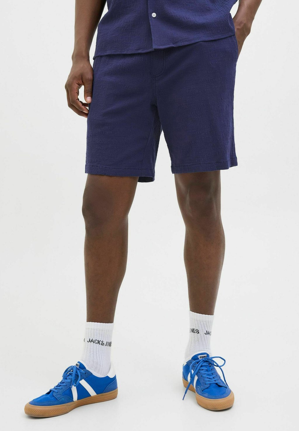 

Шорты JPSTJAIDEN CRINKLE JOGGER Jack & Jones, темно-синий