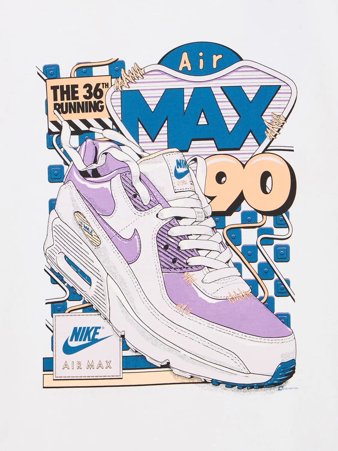Футболка 'AIR MAX 90' Nike Sportswear, White — фото 3