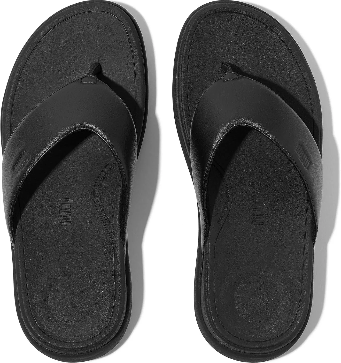 Мужские сандалии Fitflop F-mode Go с перемычкой между пальцами, Black — фото 4
