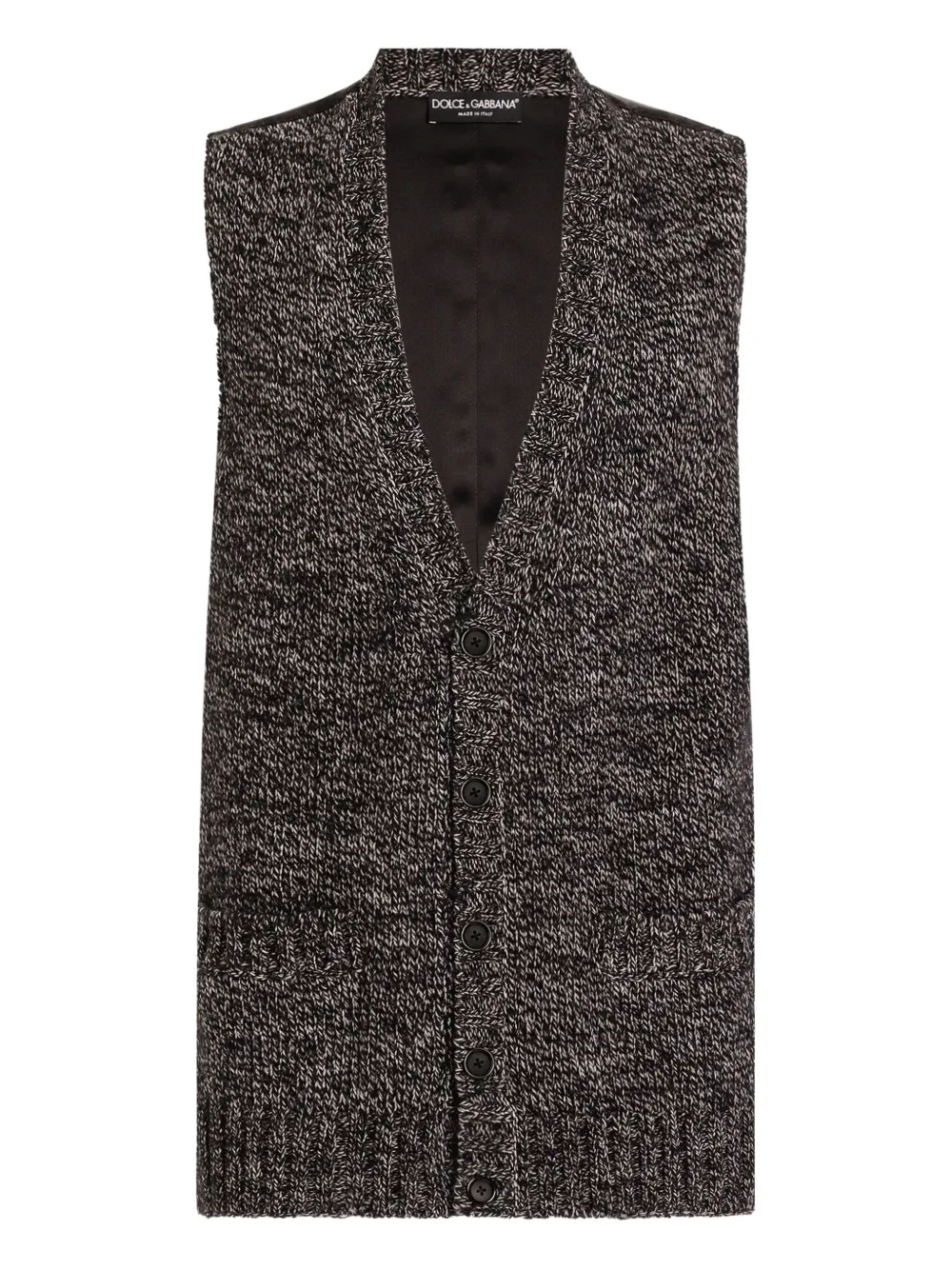 

Трикотажный жилет на пуговицах Dolce & Gabbana, черный