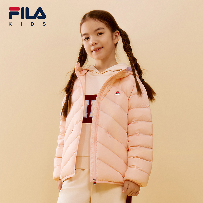 FILA KIDS Розовая пуховая куртка для подростков Teenagers — фото 3