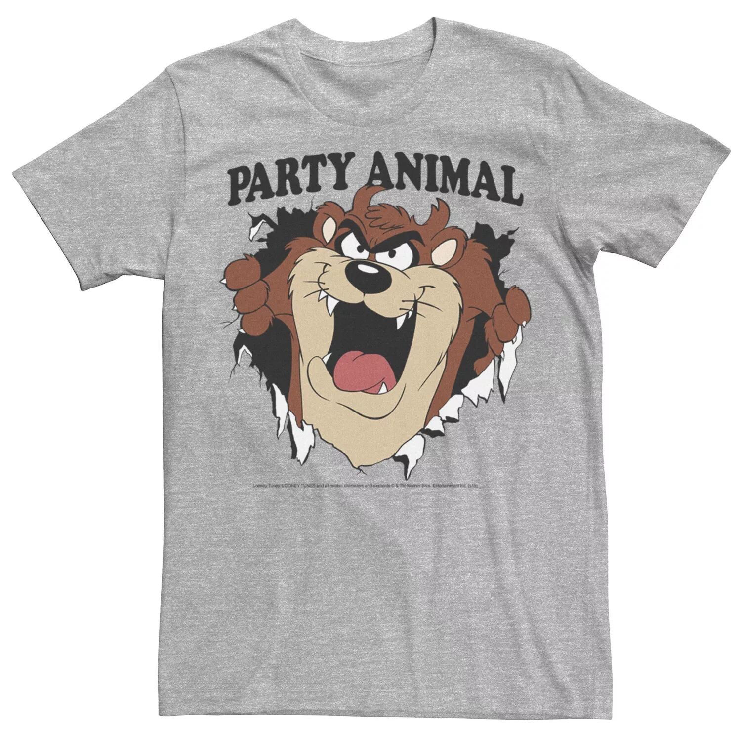 

Мужская футболка с портретом Looney Tunes Taz Party Animal Breakout Licensed Character