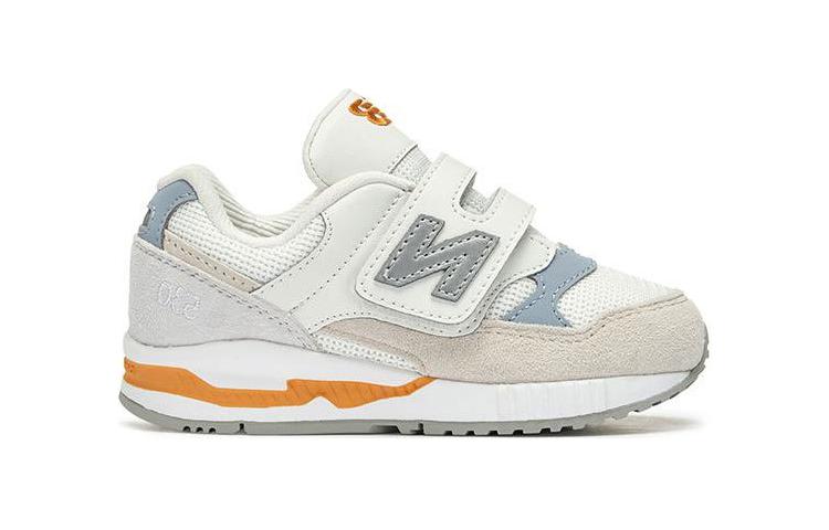 

Антиударные и устойчивые к истиранию кроссовки Mid Top для малышей White Gray Infant And Toddler New Balance