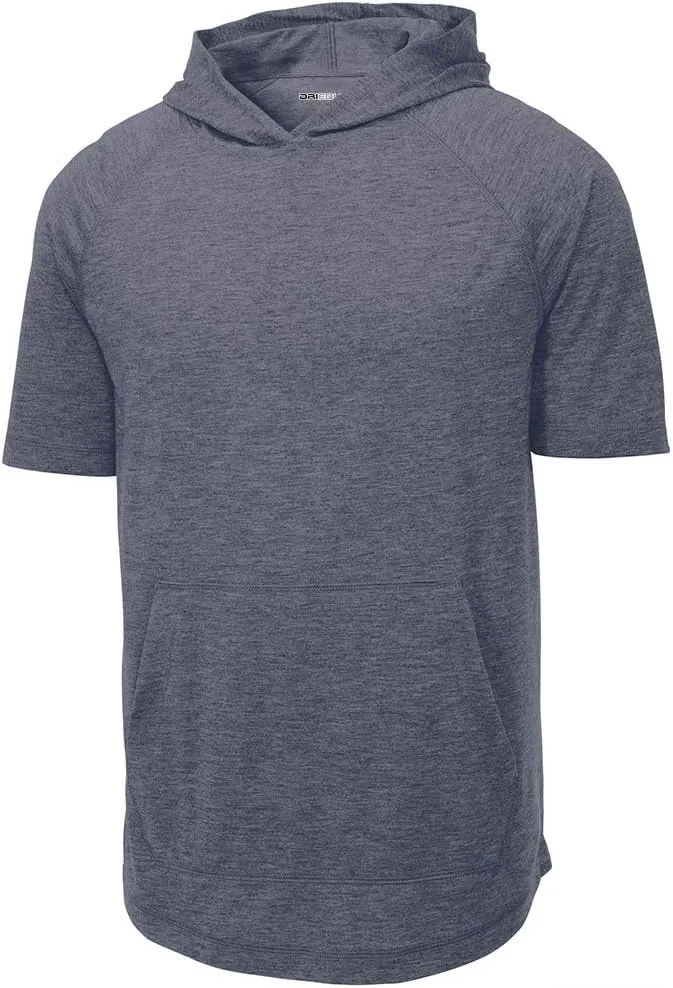 

Мужская три-блендовая влагоотводящая толстовка с капюшоном и коротким рукавом, размеры XS-4XL DRIEQUIP