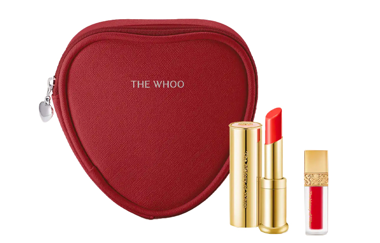 

Помада для губ glamorous style palace набор для макияжа легко растушевывается тон 3,3г+2,1г+косметичка The History Of Whoo