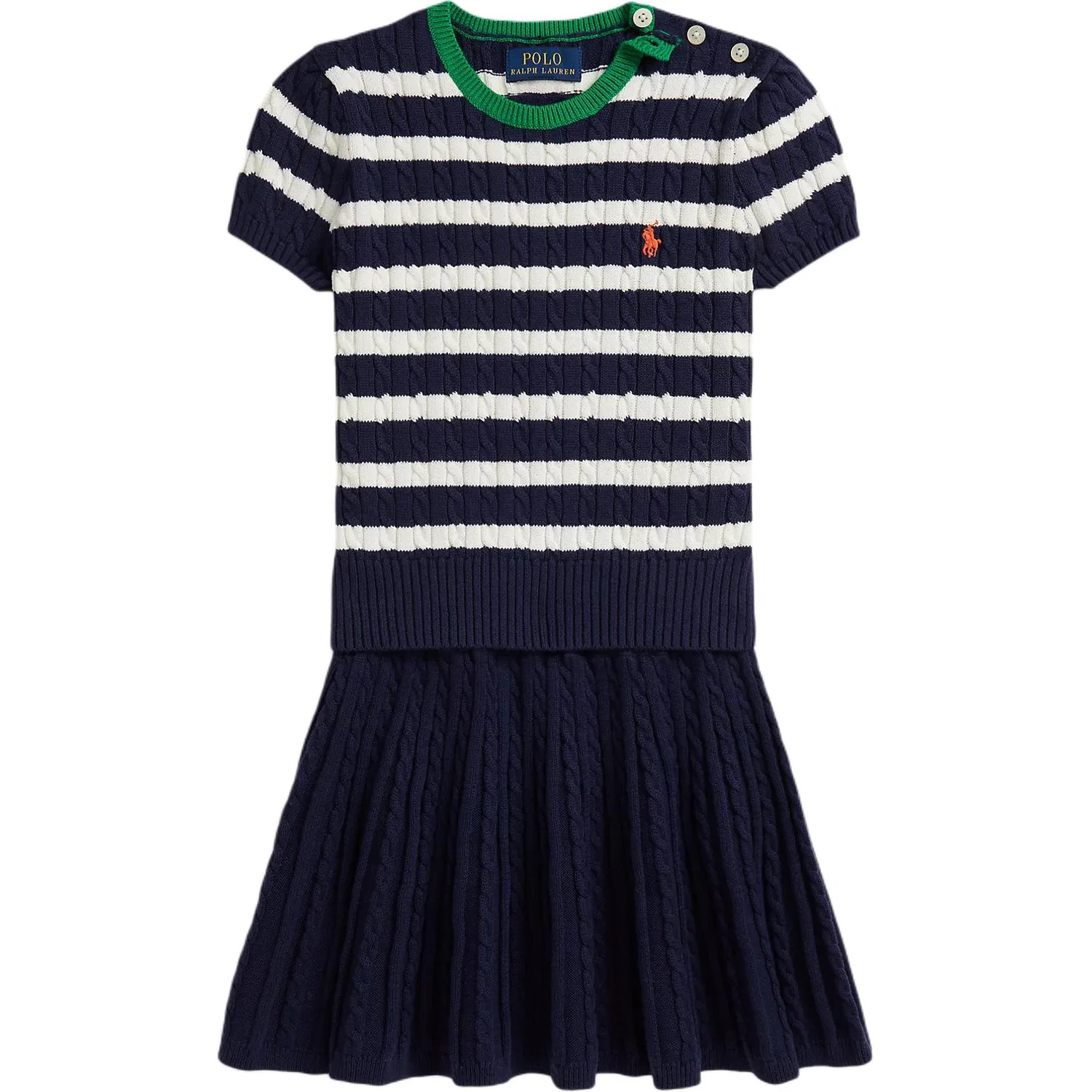 Детский костюм-двойка с юбкой Polo Ralph Lauren Newport Marine Blue Multicolor