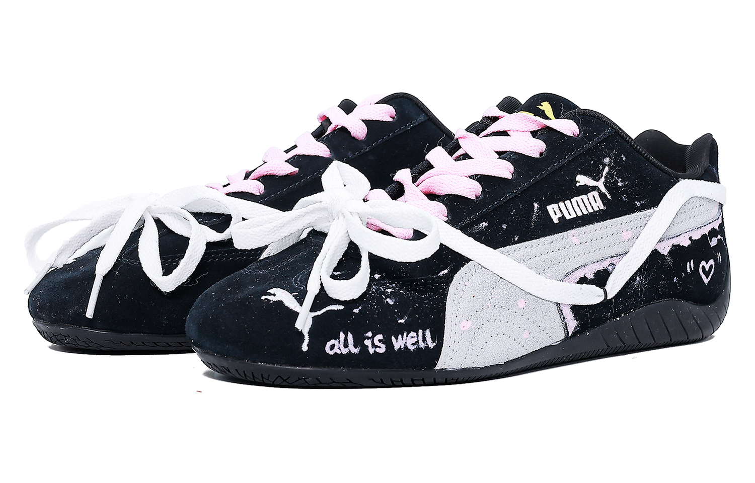 Puma Повседневные кроссовки Speedcat, унисекс, черный с белым — фото 4