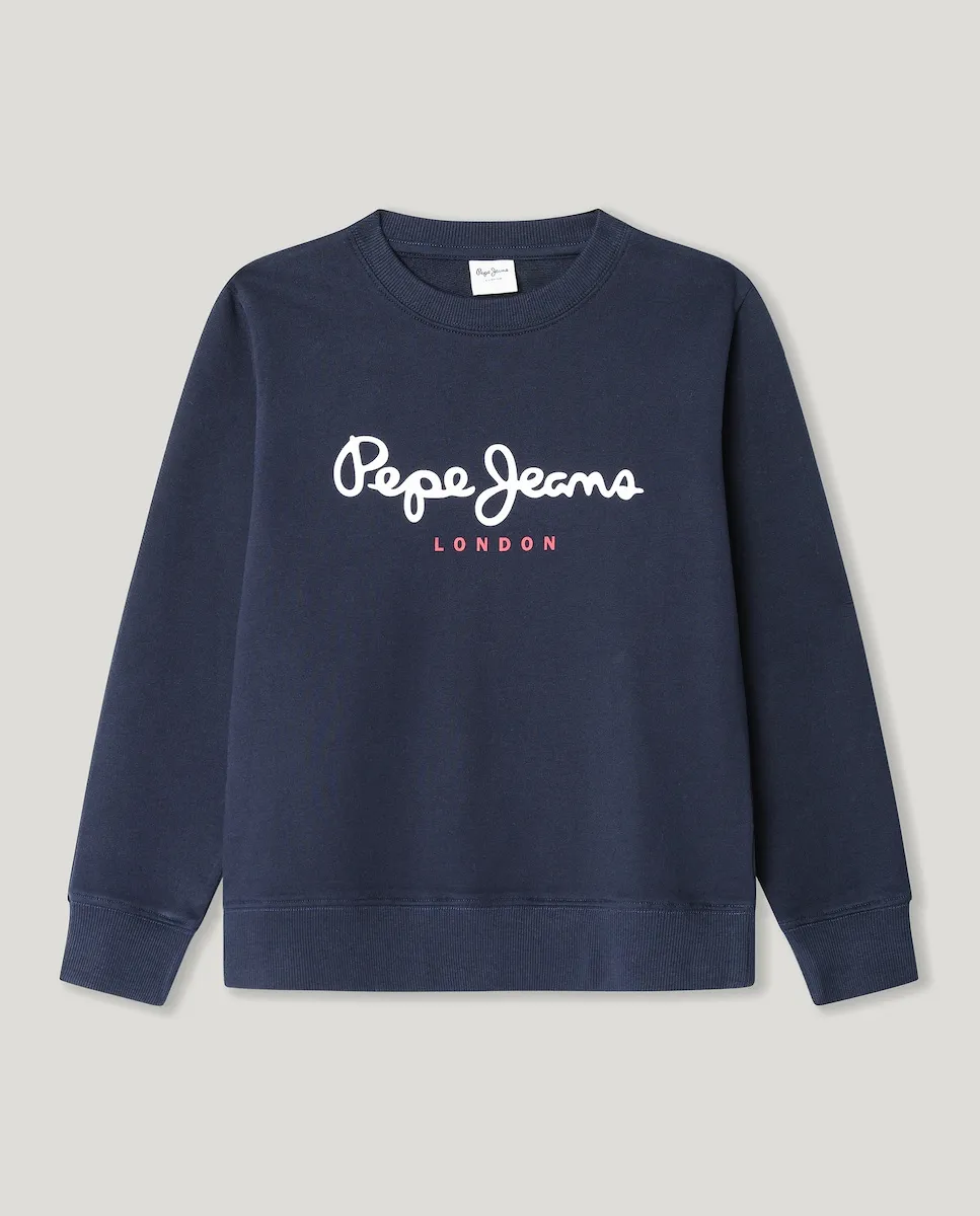 

Детское худи Art Crewneck Pepe Jeans, темно-синий
