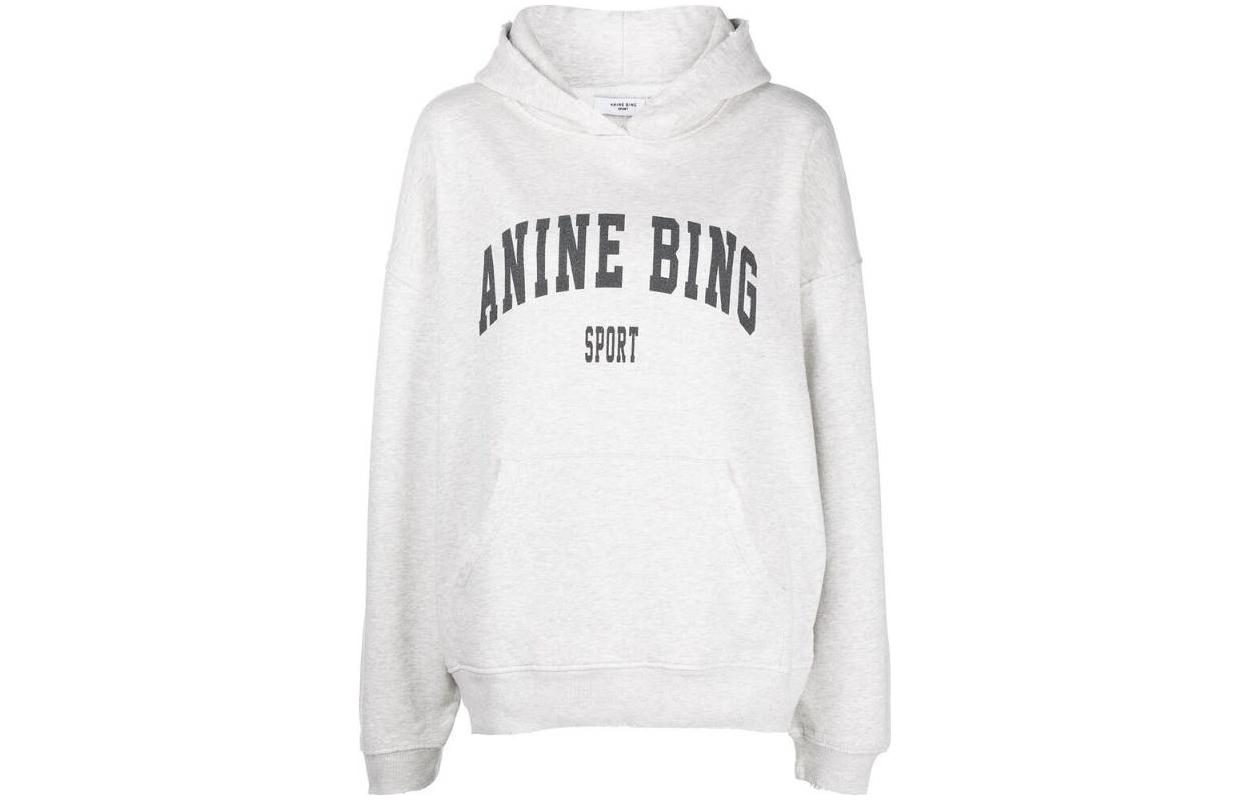 

Свитшот Anine Bing с принтом логотипа Harvey, серый
