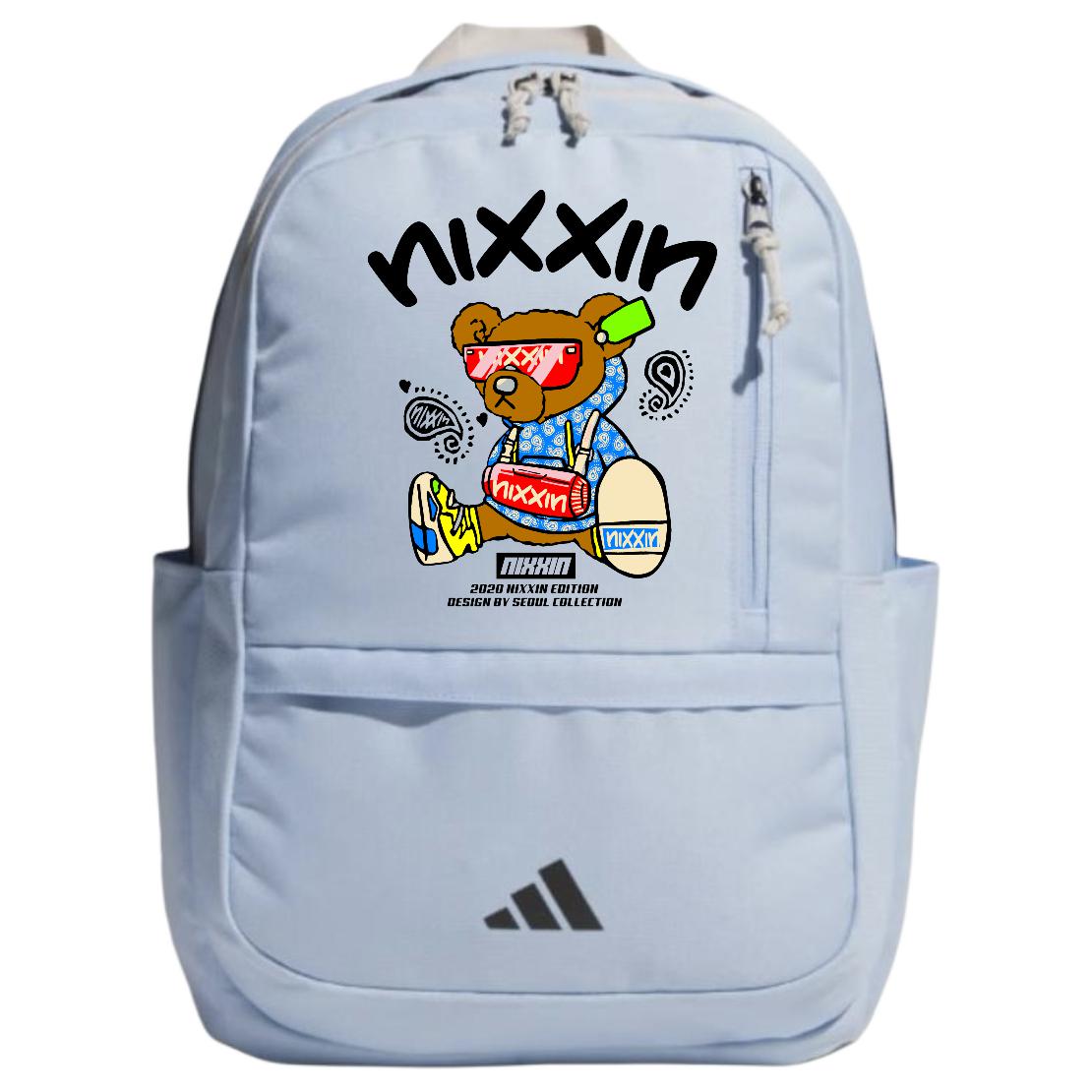 

Adidas Тканевый рюкзак унисекс глянцевый синий, Bear