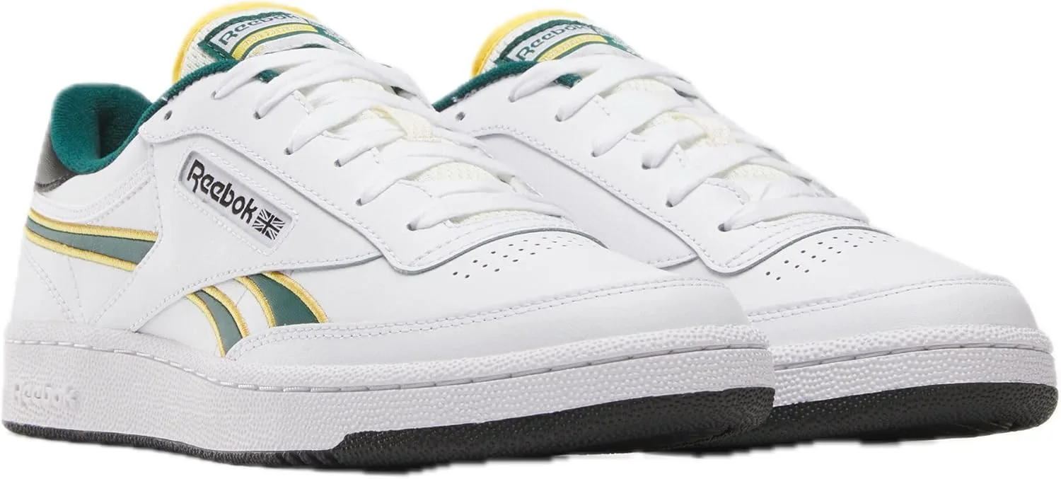 Кроссовки Reebok Club C Revenge, белый/зеленый/золотой — фото 2