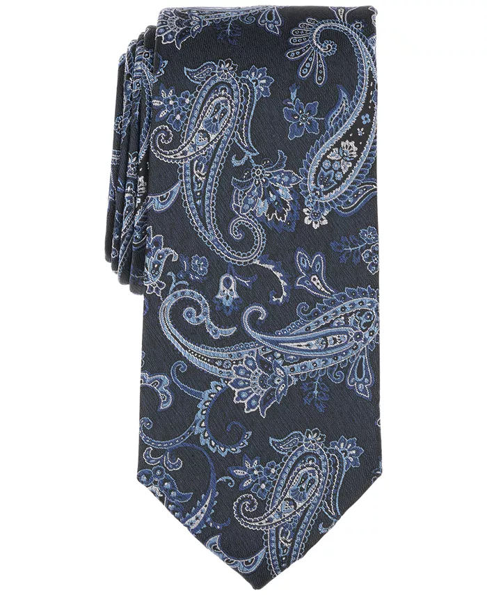 

Мужской классический галстук с принтом пейсли Michael Kors, синий