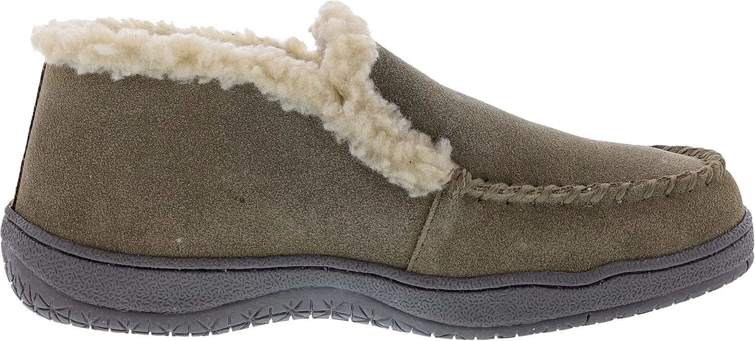Мужские замшевые ботильоны Clarks с шерповой подкладкой, JMH1952 - домашние и уличные слипоны - удобные и прочные ботильоны с плюшевой подкладкой, амортизирующей стелькой и прорезиненной рифленой подошвой — фото 2