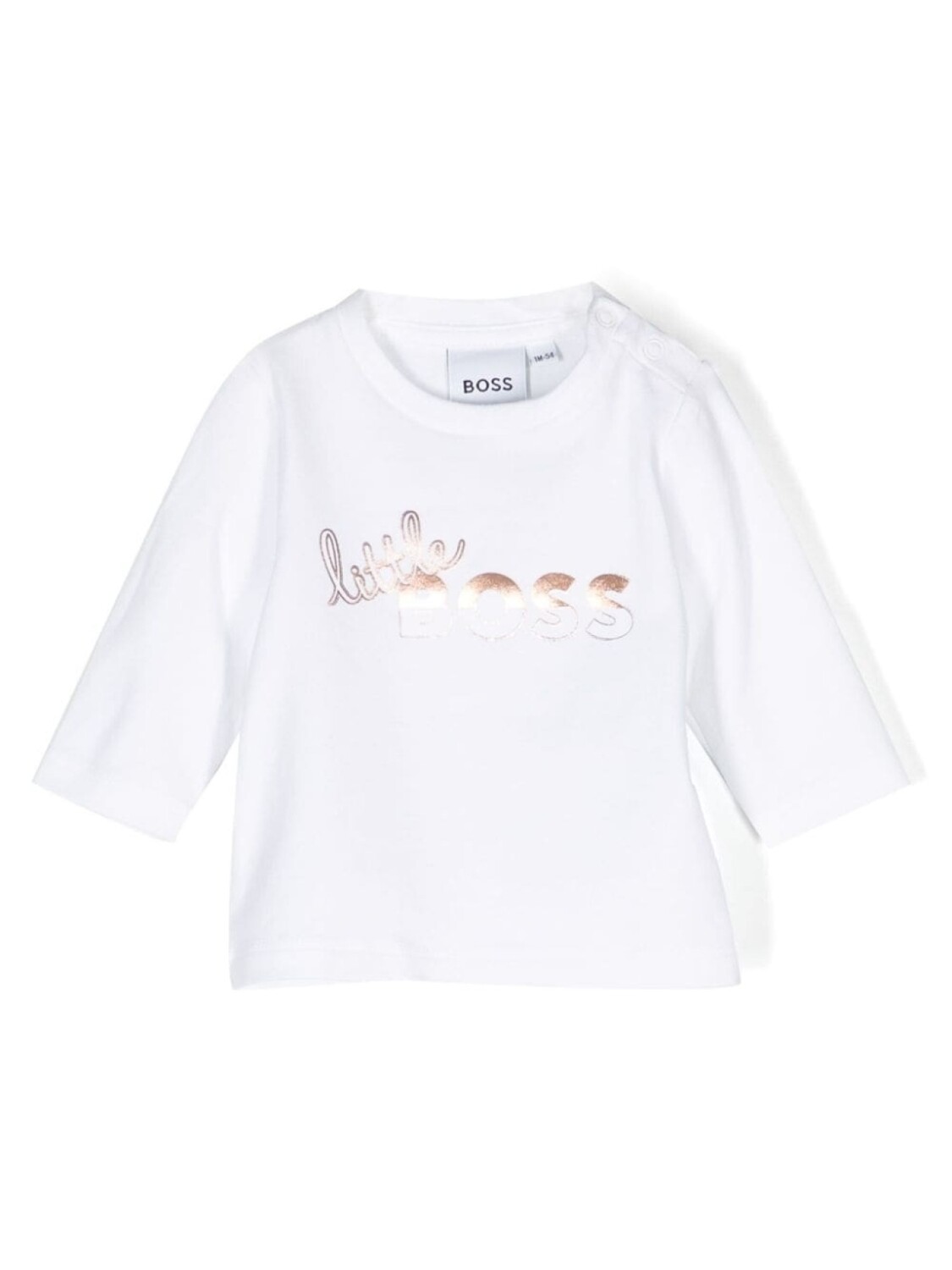 

BOSS Kidswear футболка с длинными рукавами и логотипом, белый