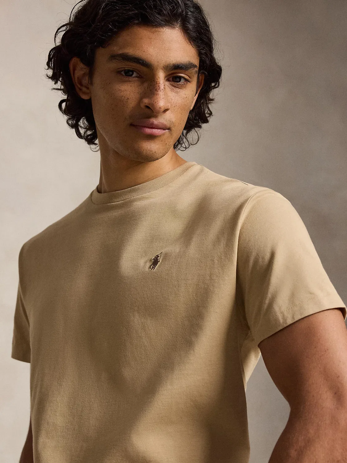 Рубашка Polo Ralph Lauren стандартного кроя цвета хаки — фото 2