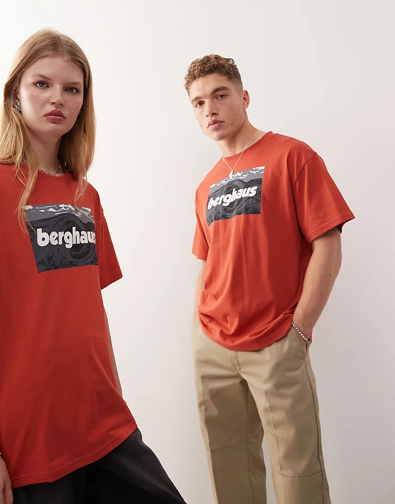 

Футболка Berghaus унисекс, футболка Twisted Skies цвета слюды
