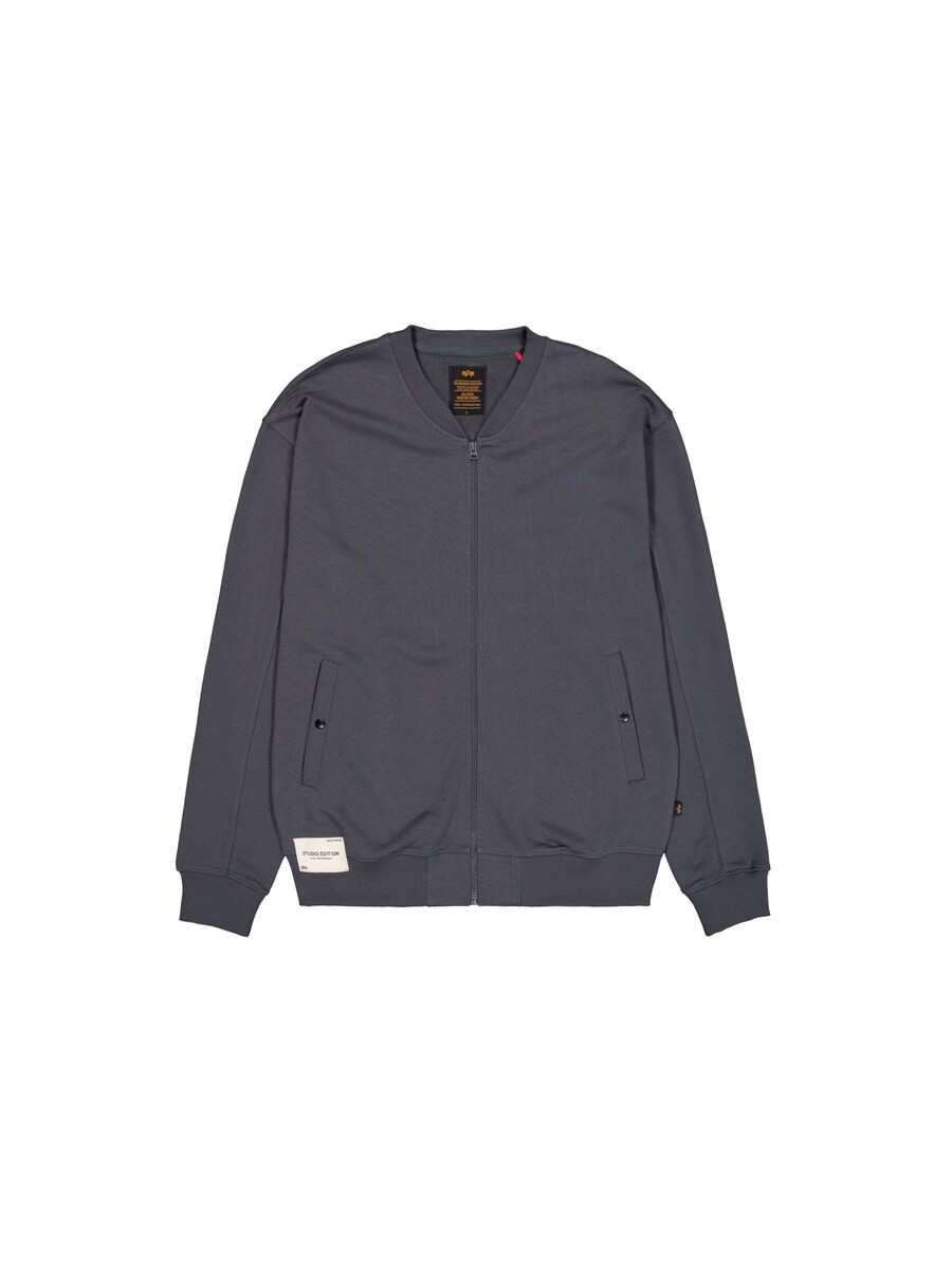 

Толстовка с капюшоном на молнии ALPHA INDUSTRIES Studio Edition, серый
