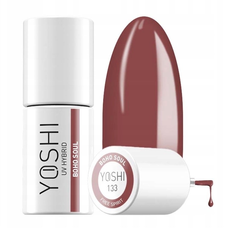 

Гибридный лак для ногтей Yoshi Free Spirit 133 Boho Soul 6 мл Puderek
