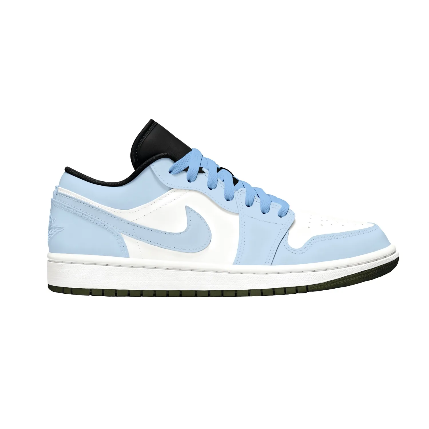 Кроссовки Air 1 Maris Sal Milk с противоскользящей, износостойкой и дышащей подошвой Jordan, белый синий — фото 3