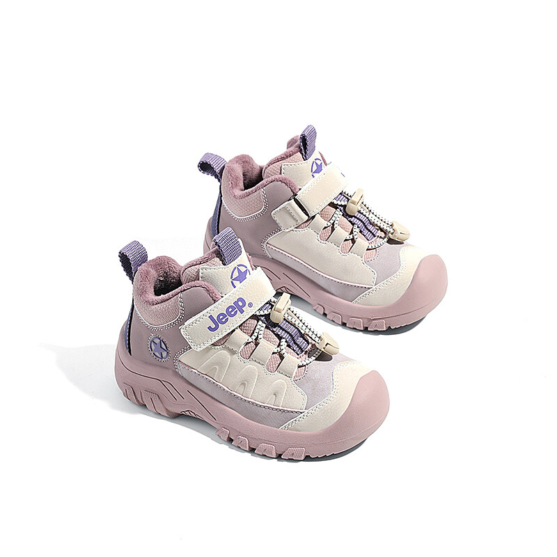 Кроссовки Jeep Kids Lifestyle Shoes Kids Low-top Pink, слоновая кость/фиолетовый — фото 2