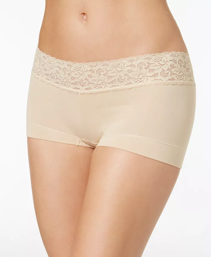 

Хлопковые кружевные трусики-шортики Cotton Dream 40859 Maidenform, слоновая кость/кремовый