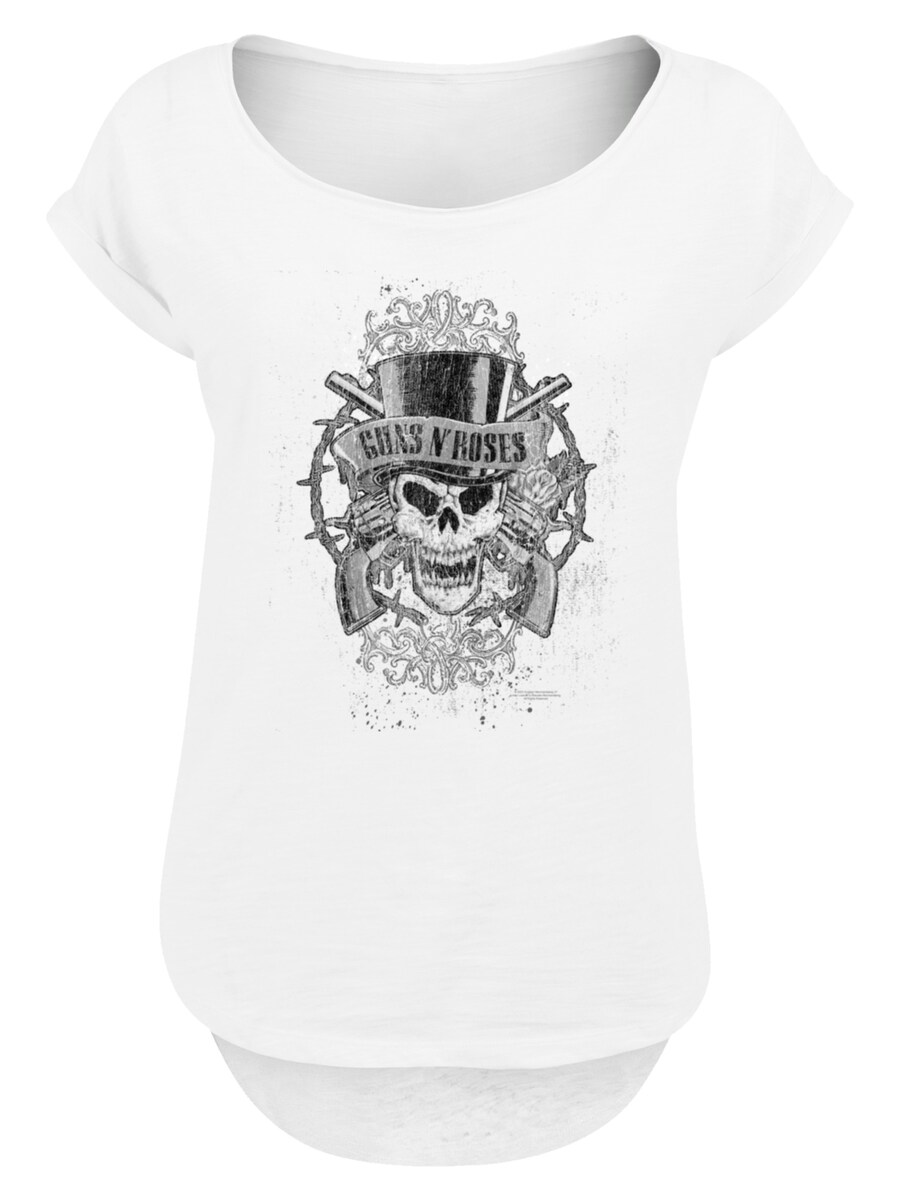 

Рубашка F4NT4STIC GunsNRoses Skull and Pistols, белый