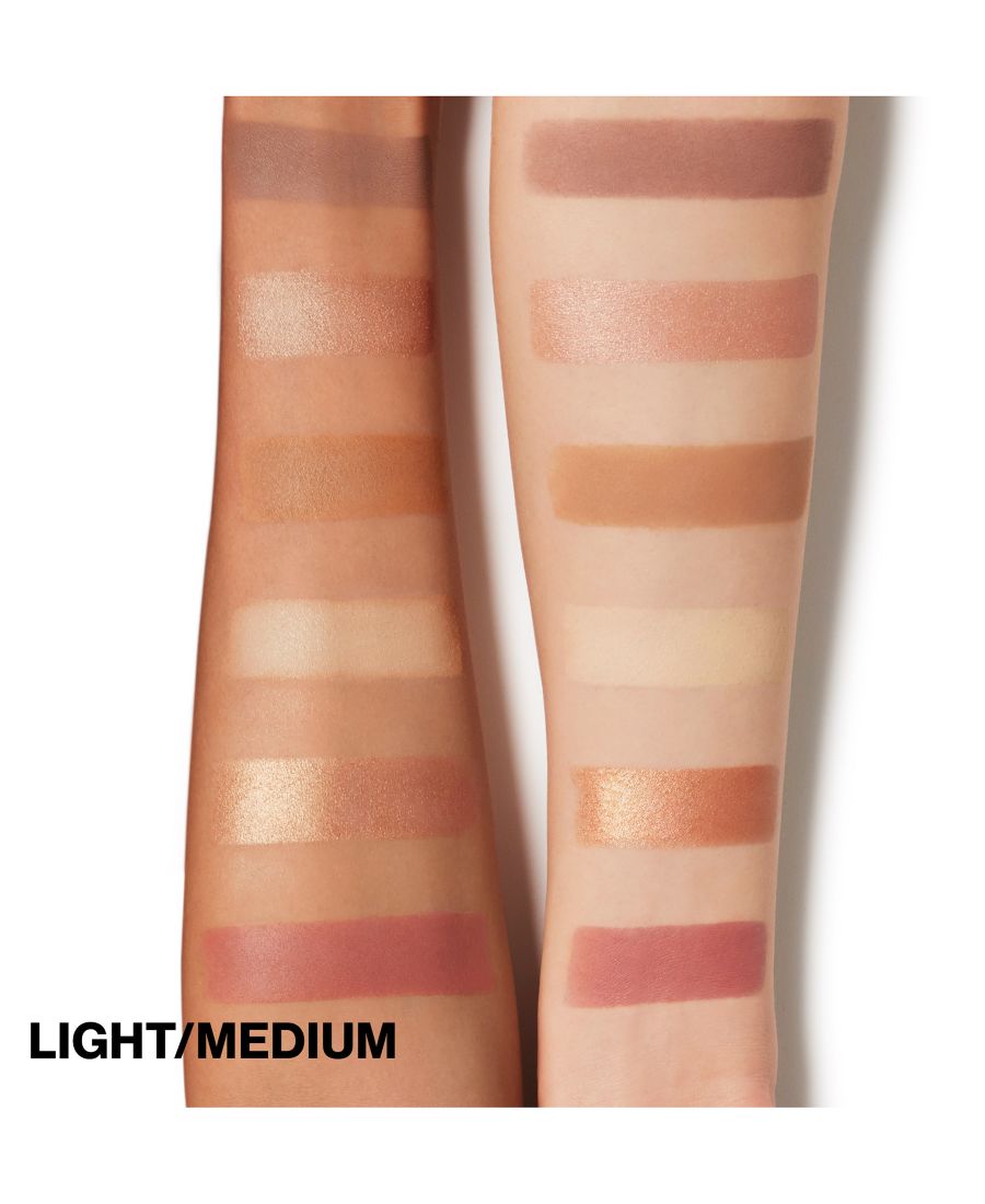 Палетка для лица Cali Contour Blush, Highlighter & Бронзер Smashbox, цвет light/medium — фото 2