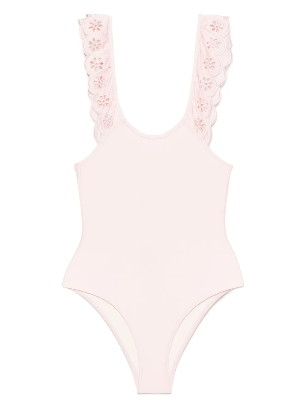 

Купальник с оборками ZIMMERMANN Kids, розовый