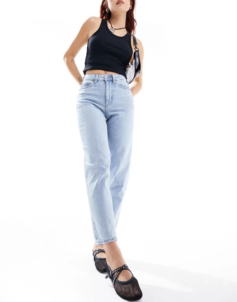

Голубые джинсы Mom с завышенной талией Vero Moda Tessa
