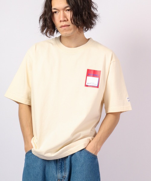 

Футболка с принтом MONT KEMMEL, цвет слоновая кость