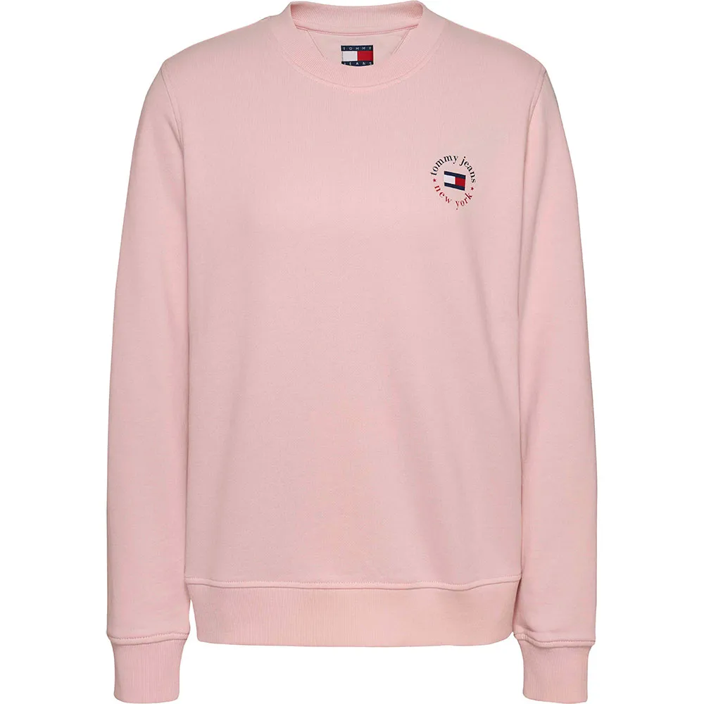 

Толстовка Tommy Jeans Essential Logo 2 Regular Fit, розовый