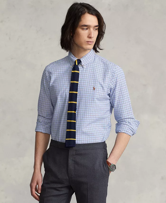 

Мужская рубашка Oxford с длинным рукавом Polo Ralph Lauren, белый