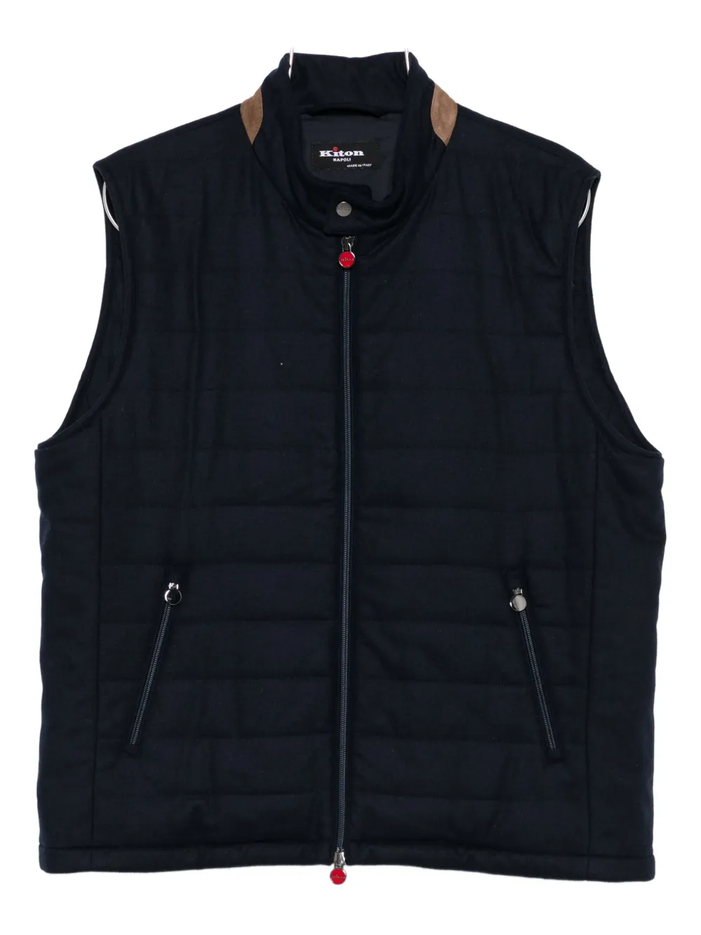 

Стеганый жилет Kiton, синий