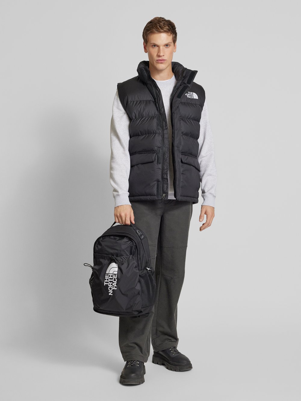 

Стеганый жилет с пришитыми этикетками модель «ЛИМБАРА» The North Face, черный