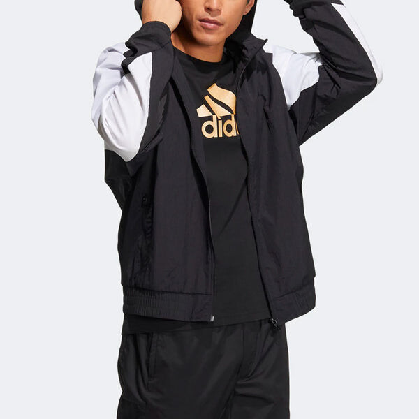 Куртка brandlove тканая блочная куртка Adidas, черный — фото 4