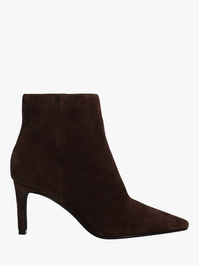 Одержимые замшевые ботинки на каблуке Dune London, Brown