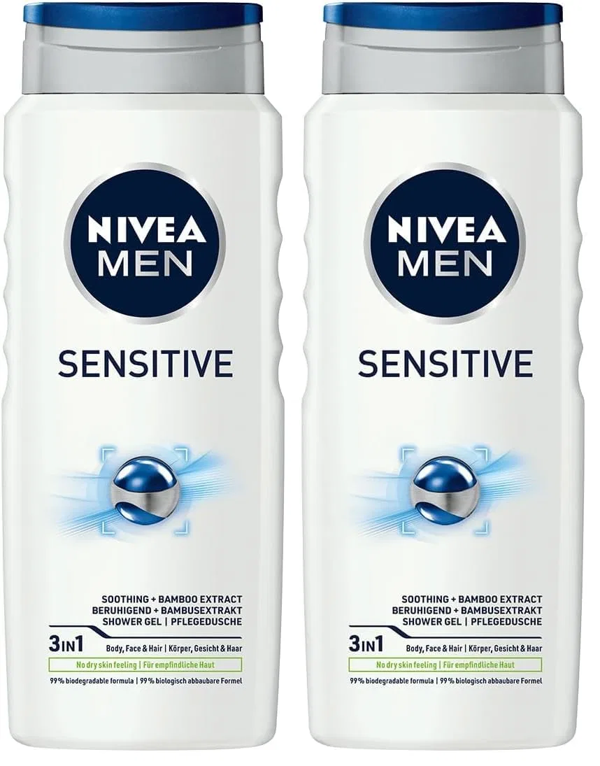 Мужской гель для душа «Sensitive» с бамбуковым молочком от Nivea Men Nivea