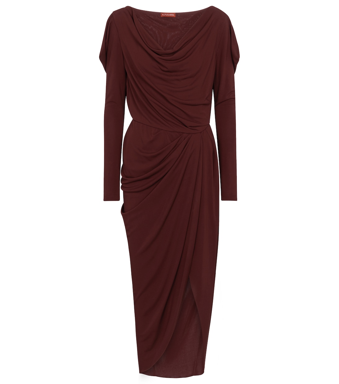 

Платье миди Shoshana с воротником-хомутом Altuzarra, Wild Currant