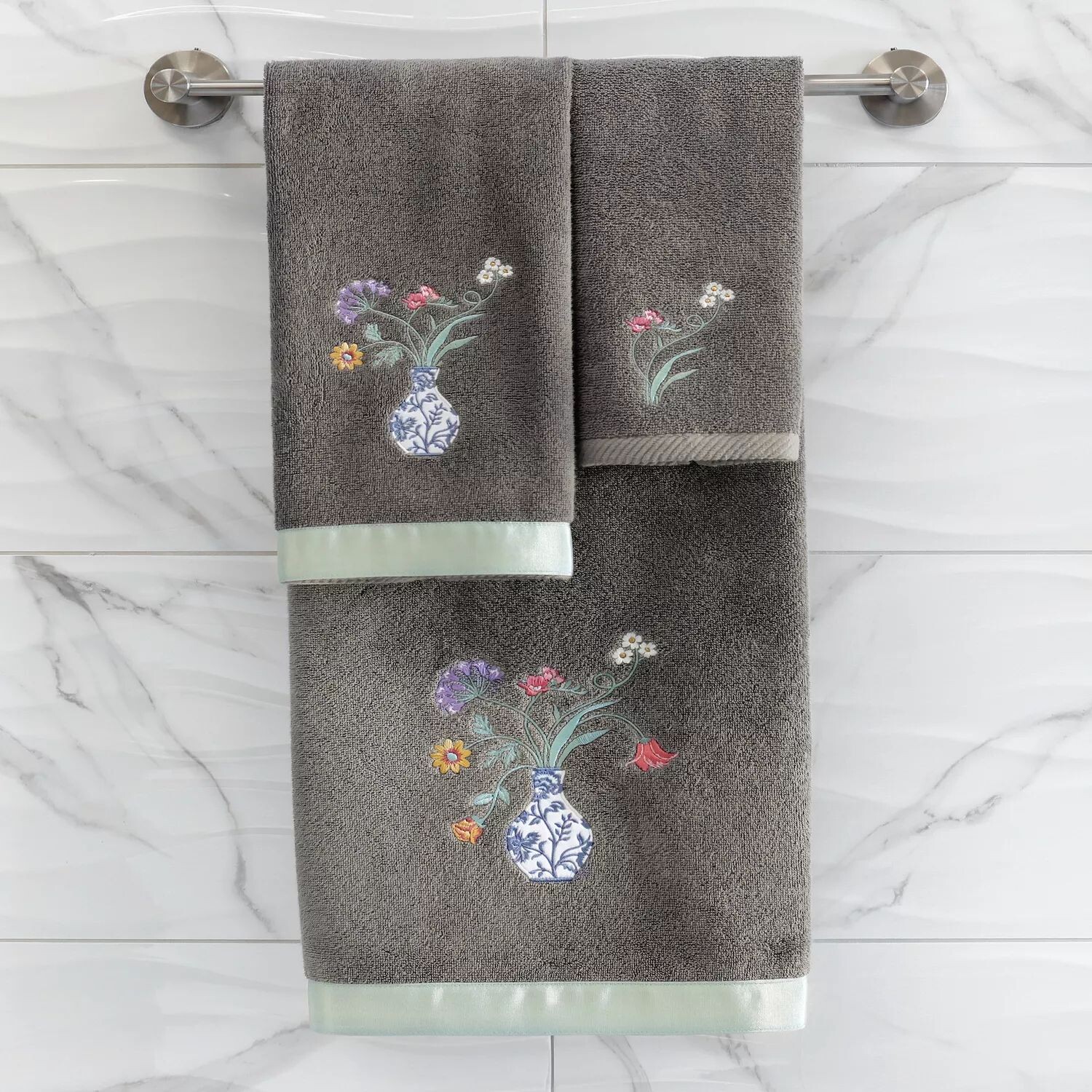 

Linum Home Textiles Турецкий хлопок Stella Набор украшенных полотенец из 4 предметов