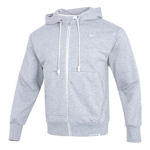 

Куртка Men's Nike Solid Color Printing Logo Zipper Hooded Running Gym Jacket Gray, серый