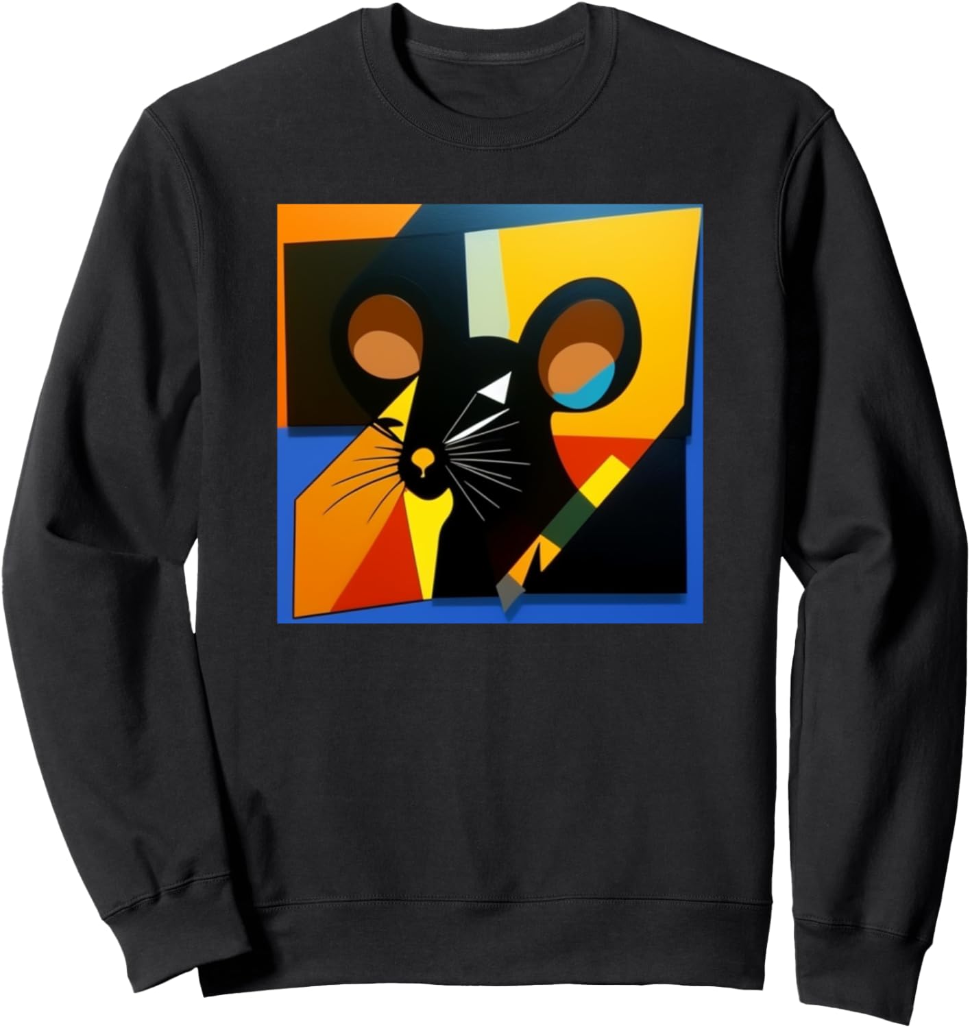 

Толстовка с силуэтом мыши и надписью Любитель мышей Rats Pets Art Women Girls Kids Men | Boys Gift, черный