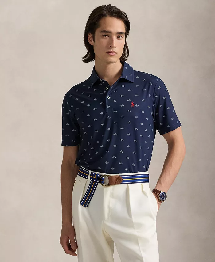 

Мужская классическая поло с логотипом Performance Polo Ralph Lauren, синий