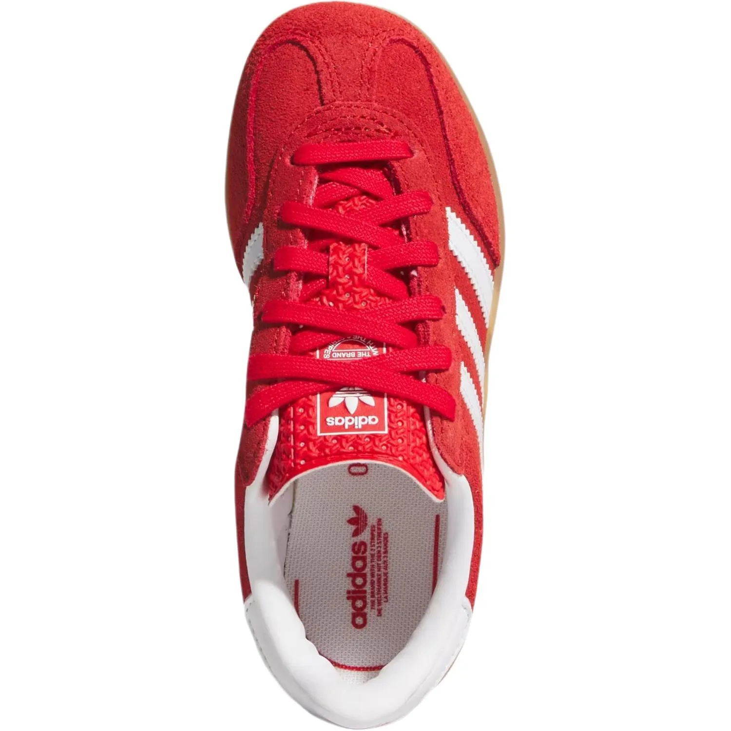 Adidas Originals Кроссовки для скейтбординга GAZELLE INDOOR Suede Abrasion Resistant Low top детские красные — фото 4